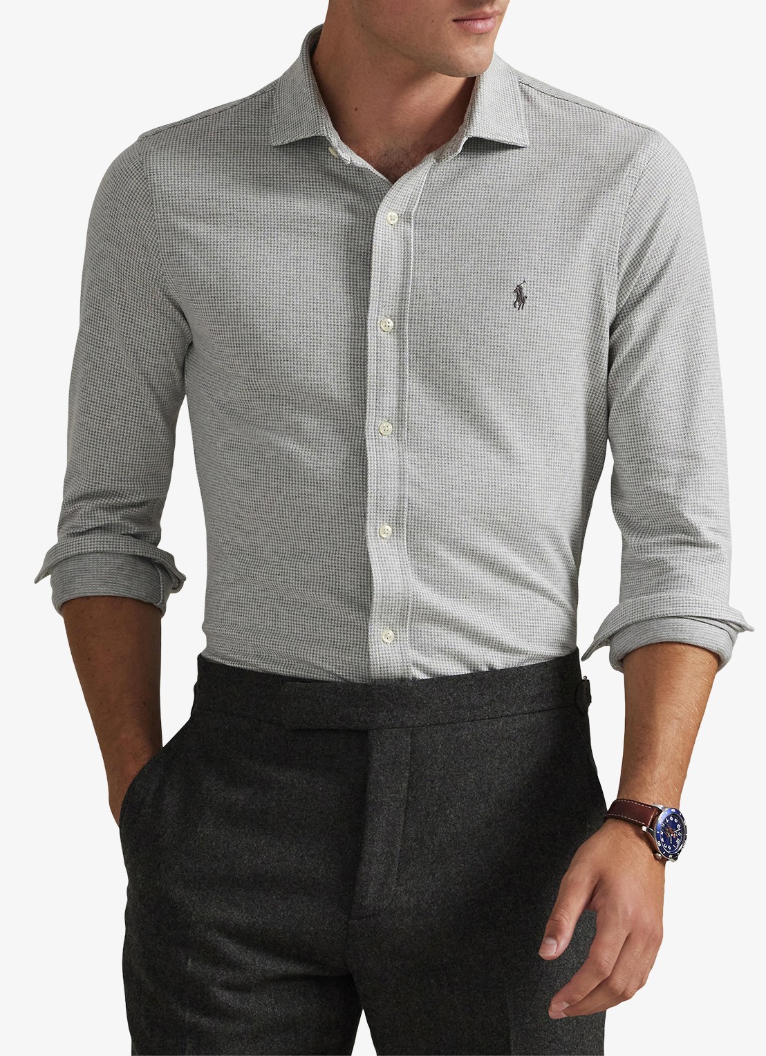 Ralph Lauren Overhemd met logoborduring - detail 2 andover cream / creme