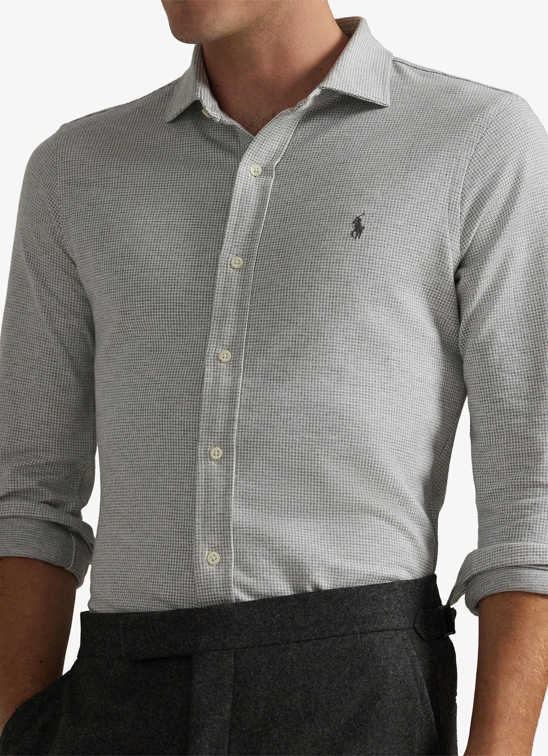Ralph Lauren Overhemd met logoborduring - detail 3 andover cream / creme