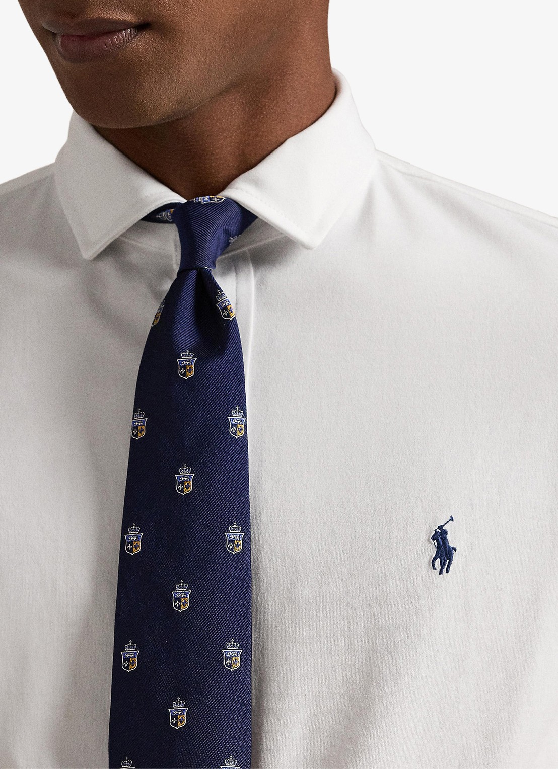 Ralph Lauren Overhemd met logoborduring - detail 2 white / wit