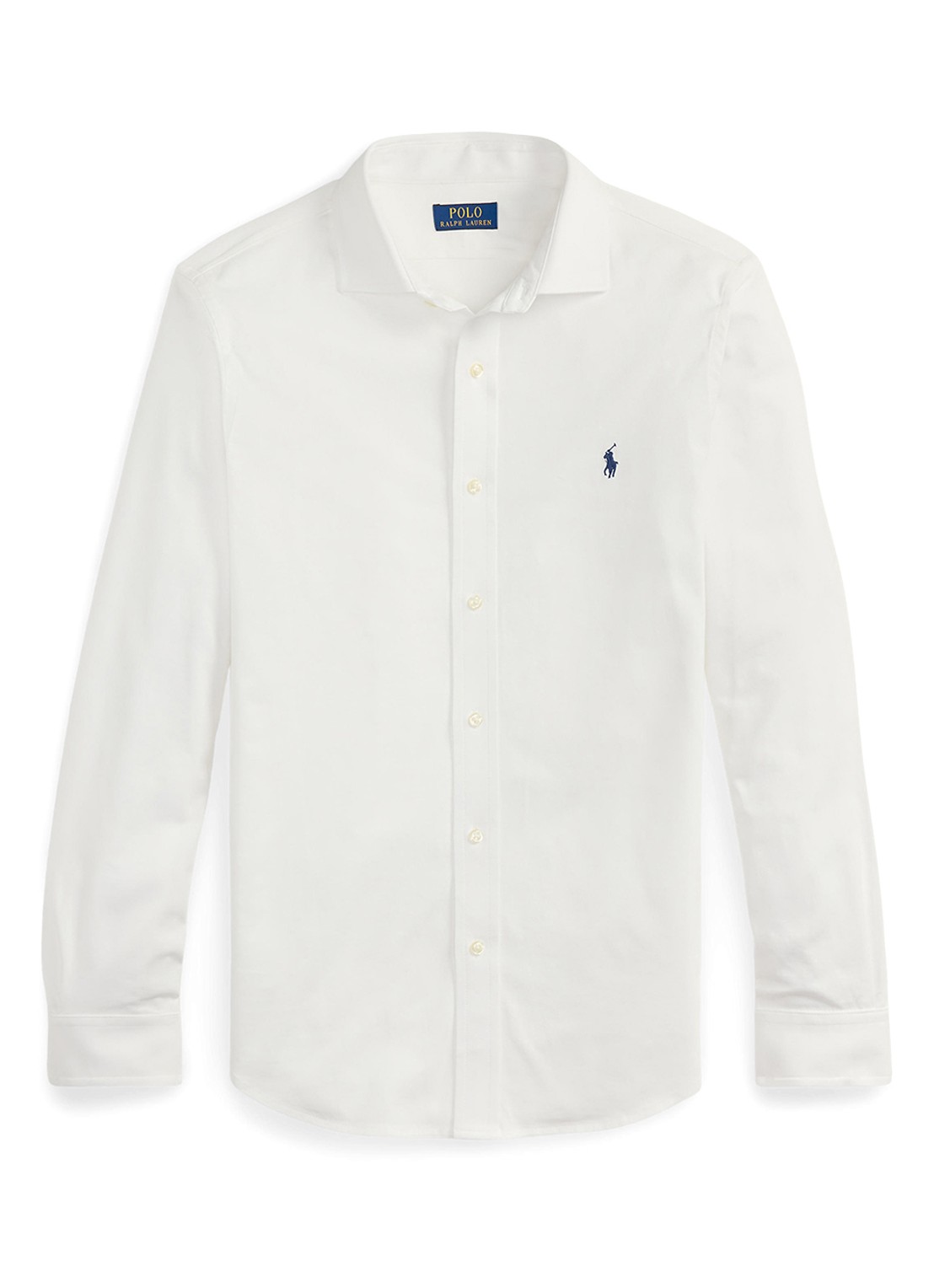 Ralph Lauren Overhemd met logoborduring - voorkant 3 white / wit