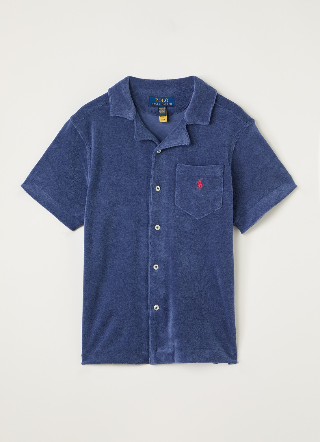 Ralph Lauren Overhemd van badstof - voorkant donkerblauw