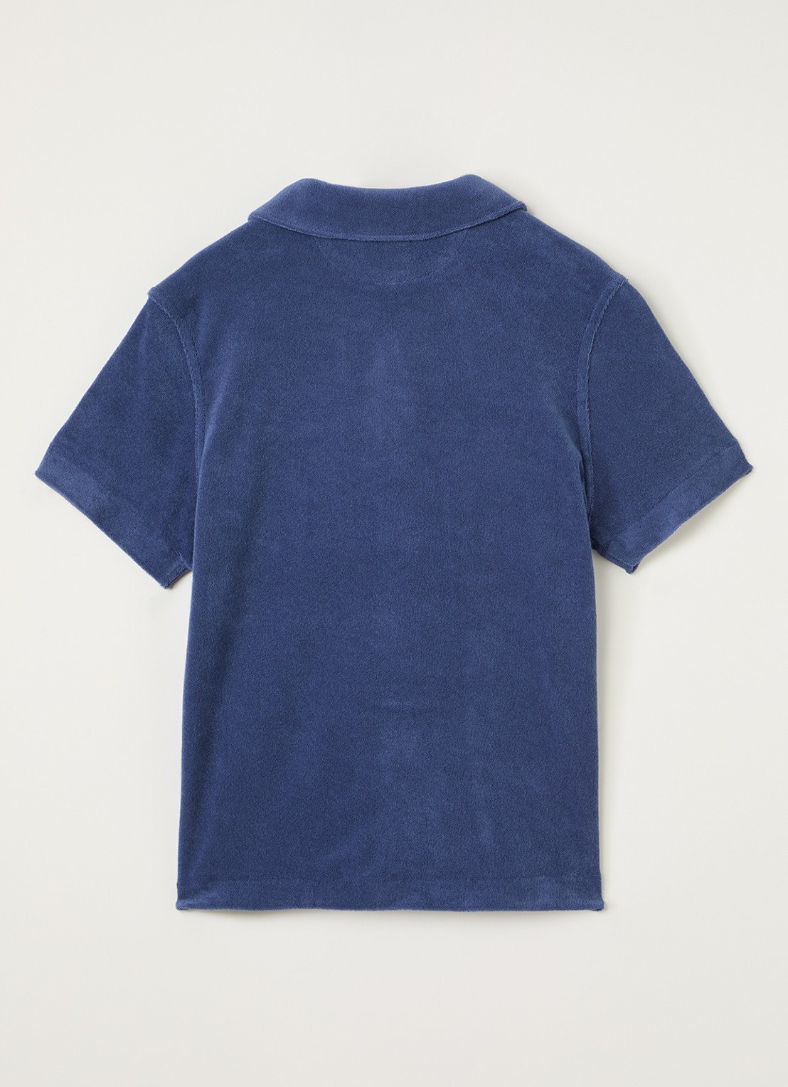 Ralph Lauren Overhemd van badstof - voorkant 2 donkerblauw