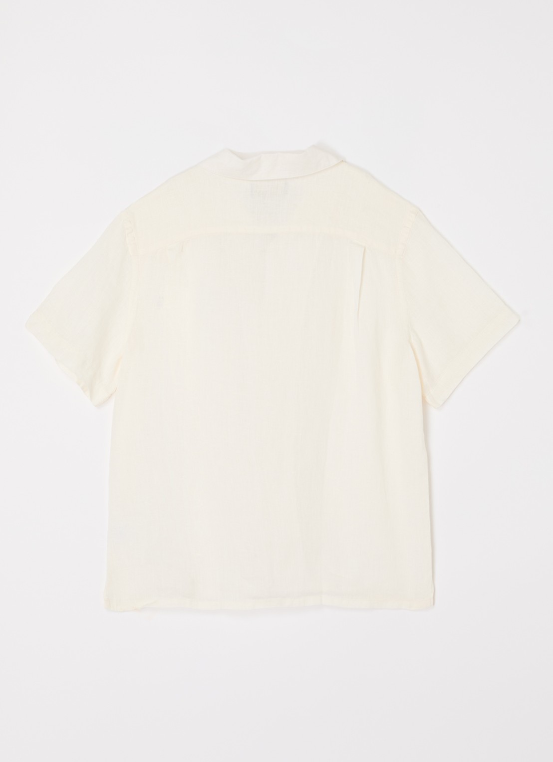 Ralph Lauren Overhemd van linnen  - achterkant 2 creme