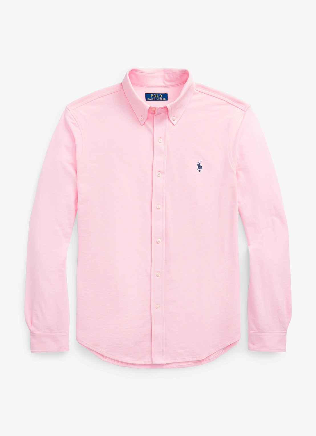Ralph Lauren Overhemd van piqué katoen - voorkant 4 caramel pink c7952-3vi8