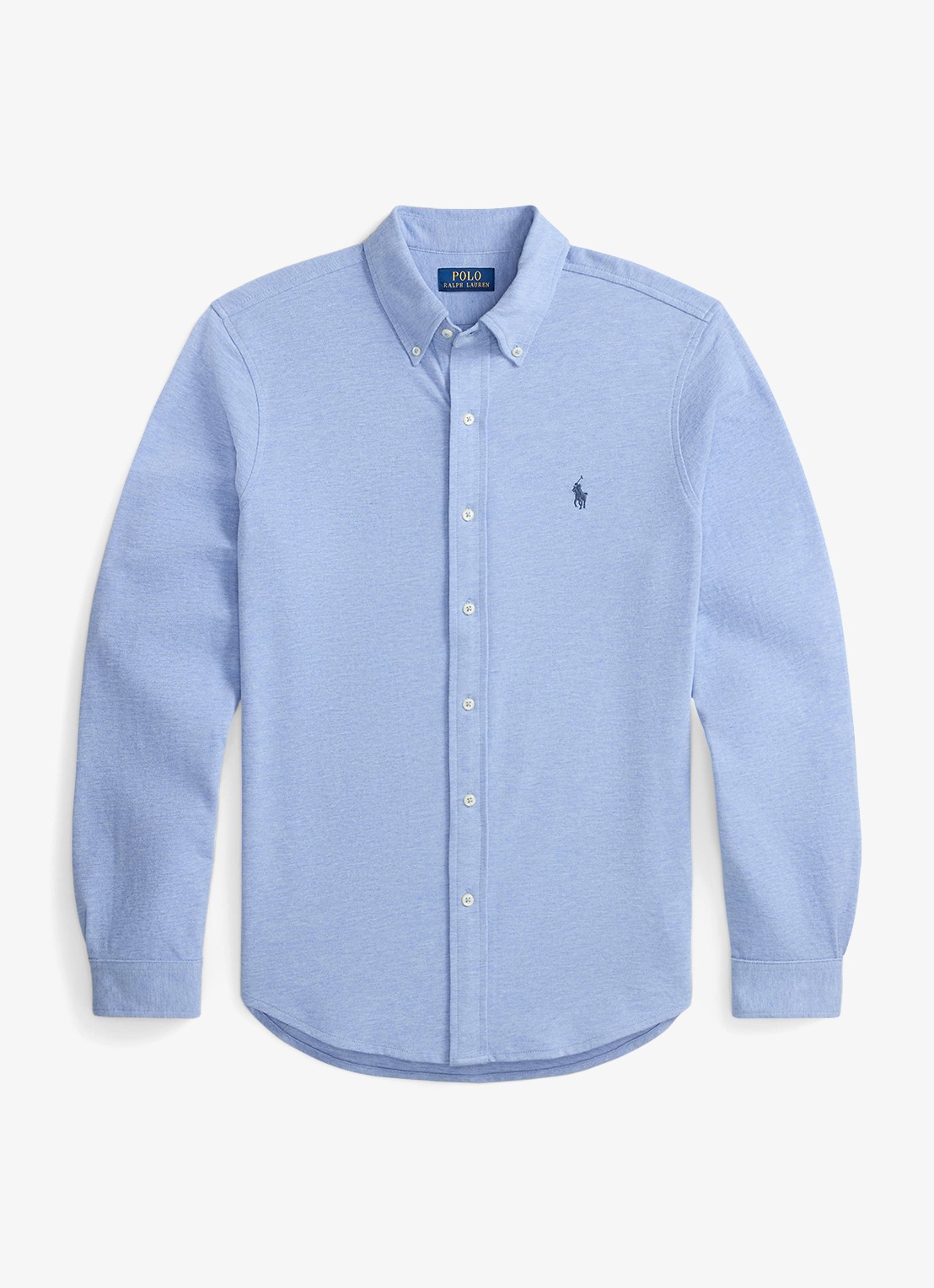 Ralph Lauren Overhemd van piqué katoen - voorkant 2 isle heather / creme