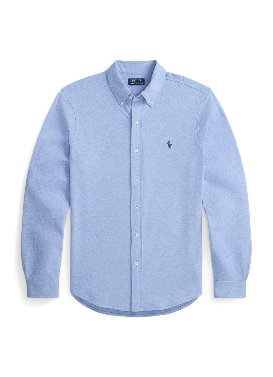 Ralph Lauren Overhemd van piqué katoen - voorkant 3 isle heather / creme