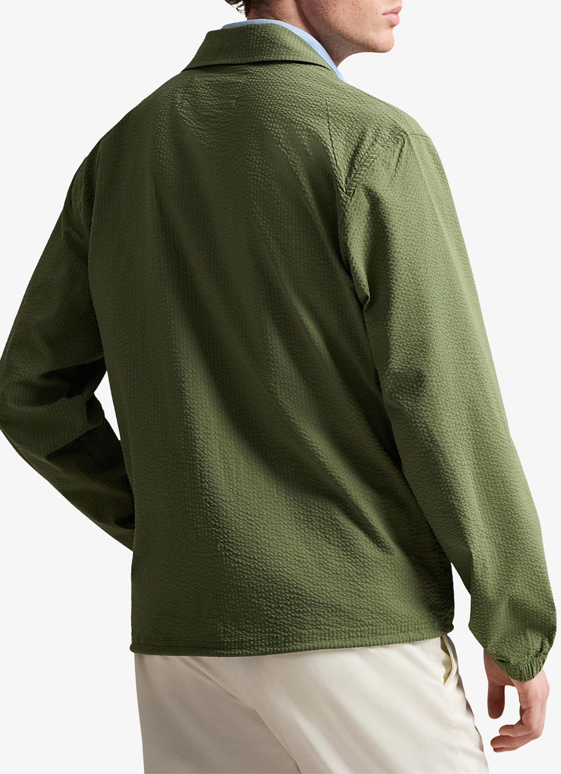 Ralph Lauren Overshirt met steekzakken - achterkant 5 supply olive/garden trail