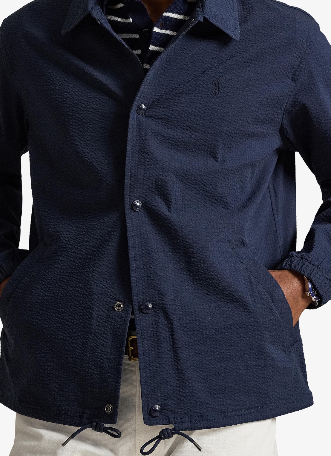 Ralph Lauren Overshirt met steekzakken - detail 2 newport navy/cllctn navy