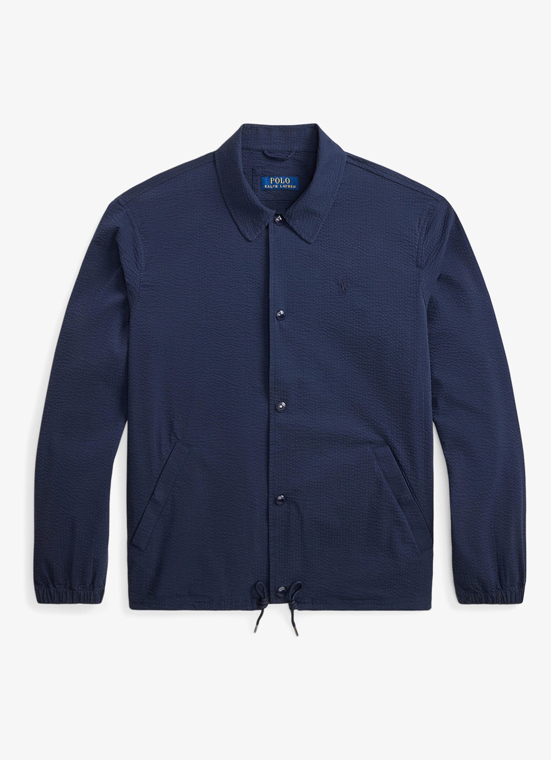 Ralph Lauren Overshirt met steekzakken - voorkant 4 newport navy/cllctn navy