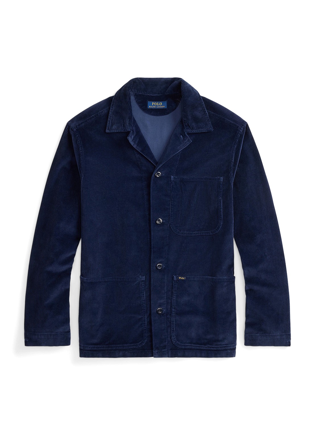 Ralph Lauren Overshirt van corduroy met opgestikte zakken - voorkant 2 newport navy / donkerblauw