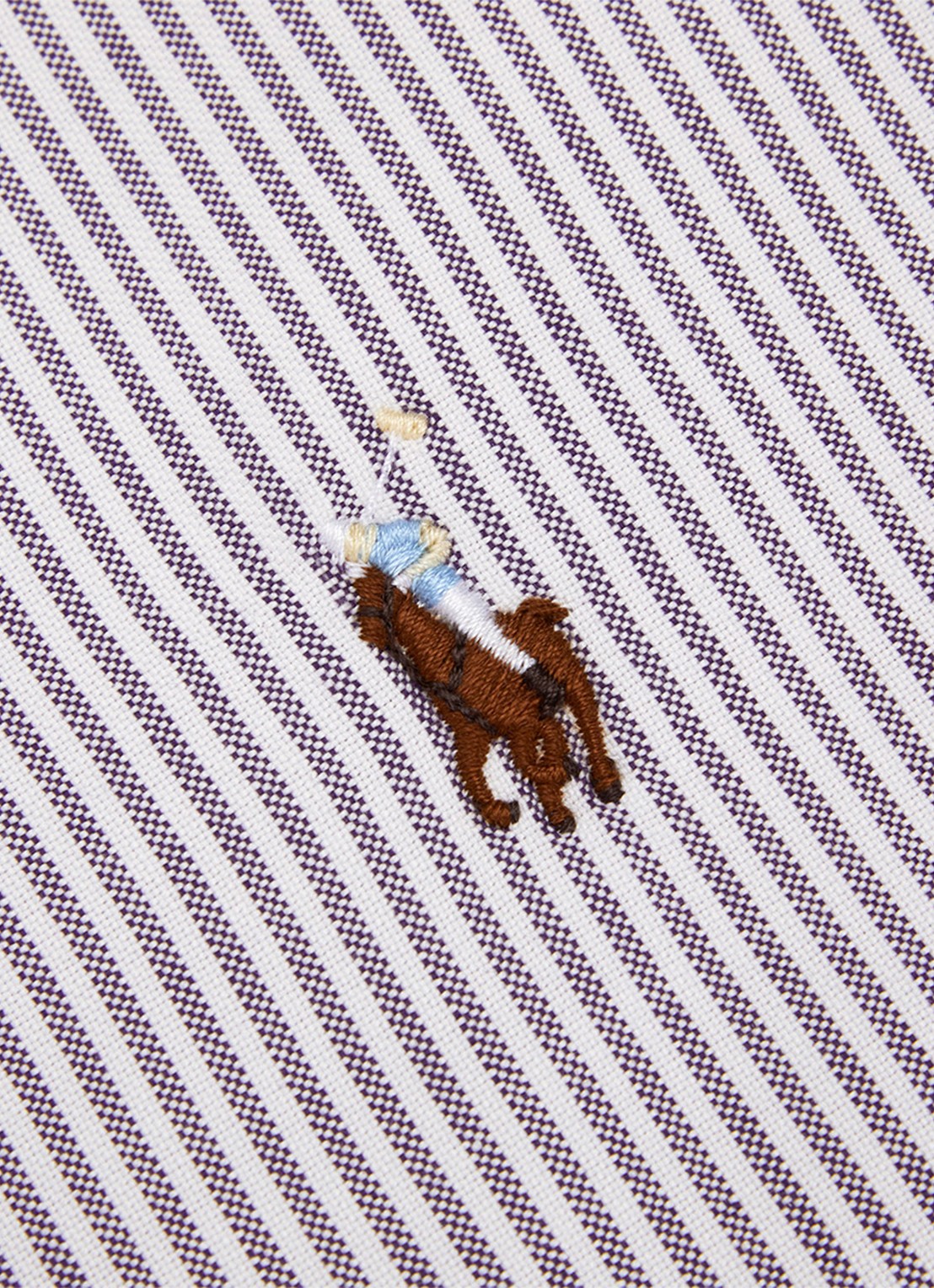Ralph Lauren Oxford dekbedovertrek van katoen perkal 200 TC - exclusief kussenslopen - voorkant 3 lila