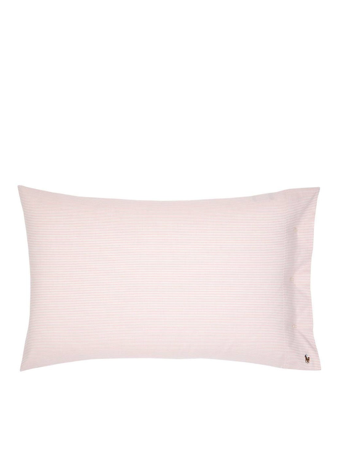 Ralph Lauren Oxford kussensloop van katoen perkal in 2-pack - voorkant 4 lichtroze