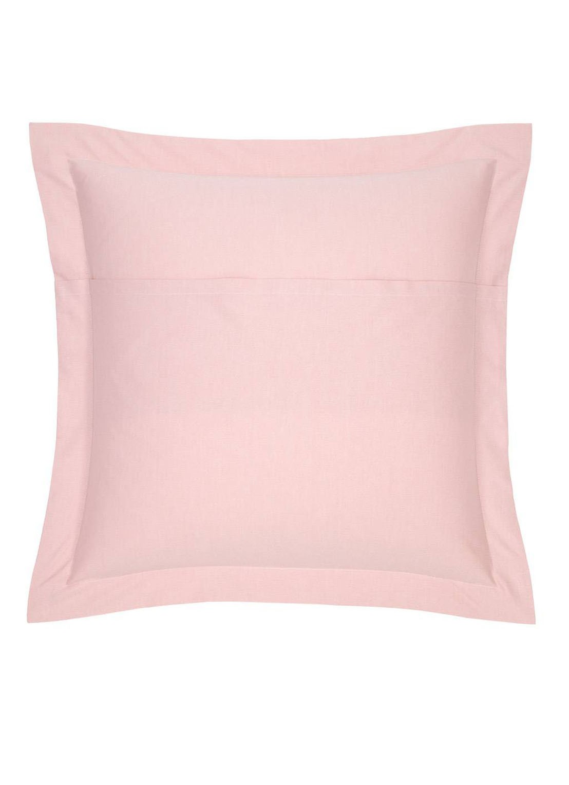 Ralph Lauren Oxford Ruffle kussensloop van katoen perkal - voorkant 5 lichtroze