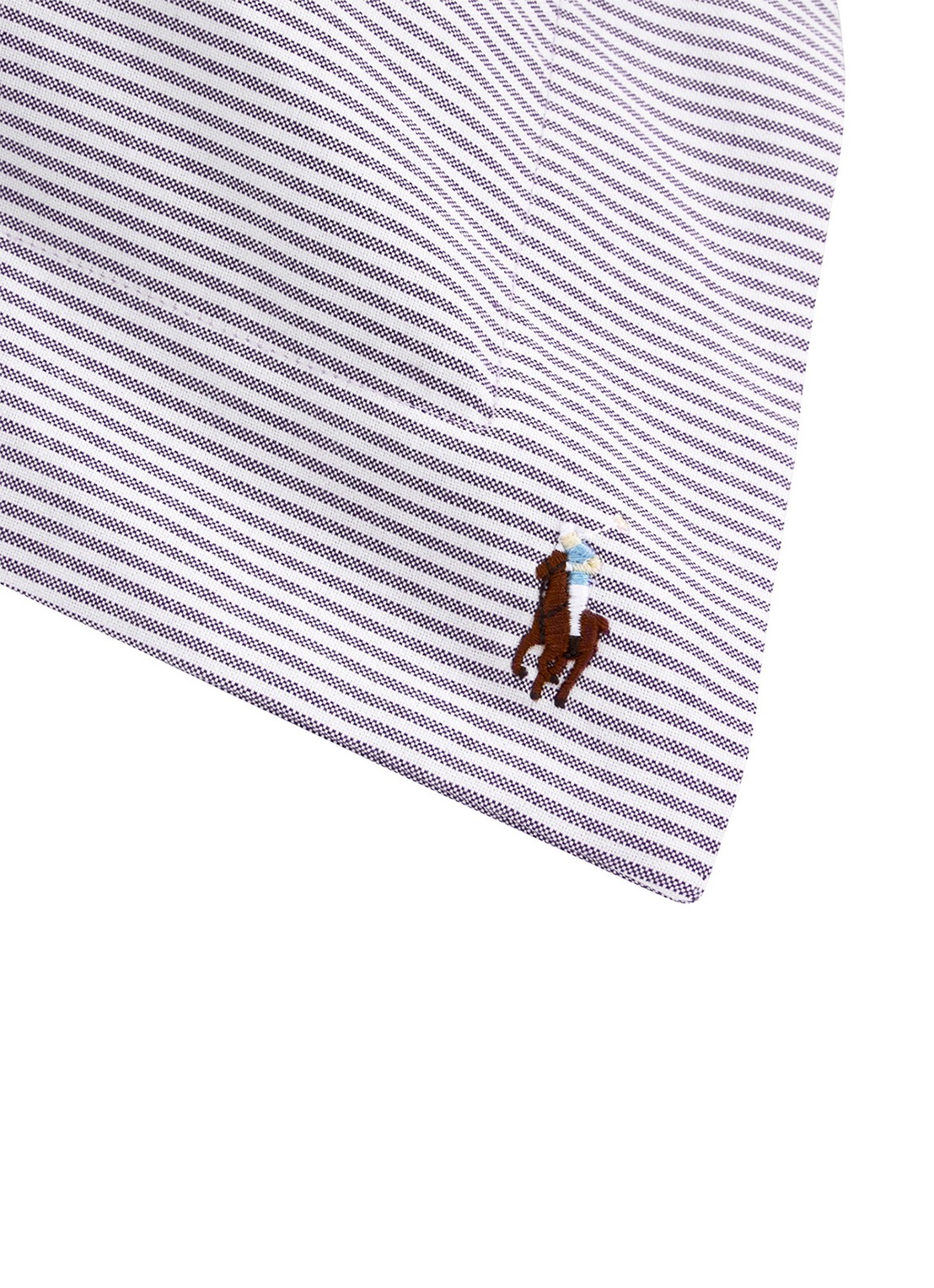 Ralph Lauren Oxford Ruffle kussensloop van katoen perkal - voorkant 2 lila