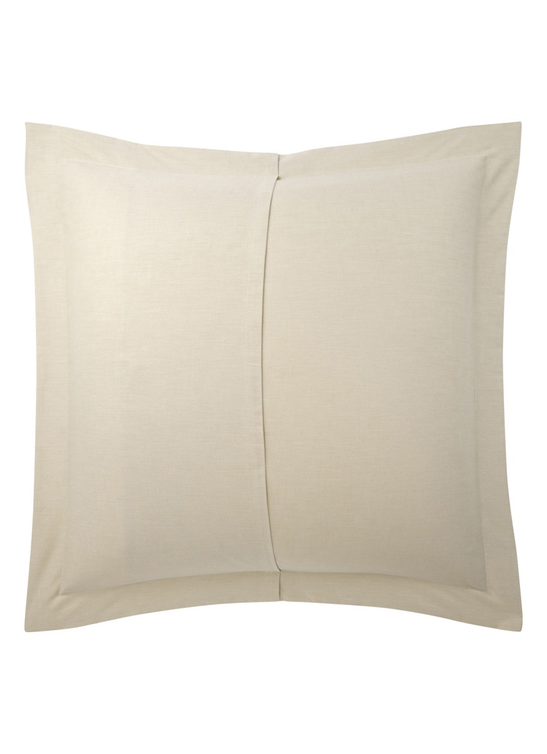 Ralph Lauren Oxford Ruffle kussensloop van katoen perkal - achterkant 6 beige
