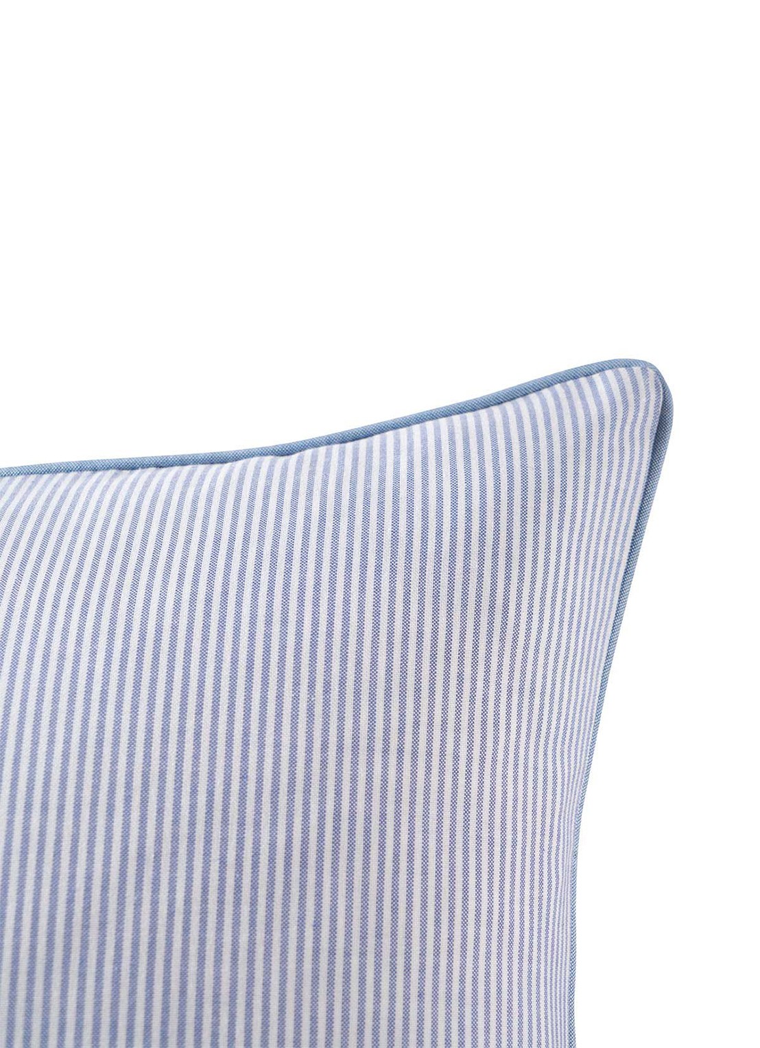 Ralph Lauren Oxford sierkussenhoes  50 x 50 cm - achterkant 6 blauw