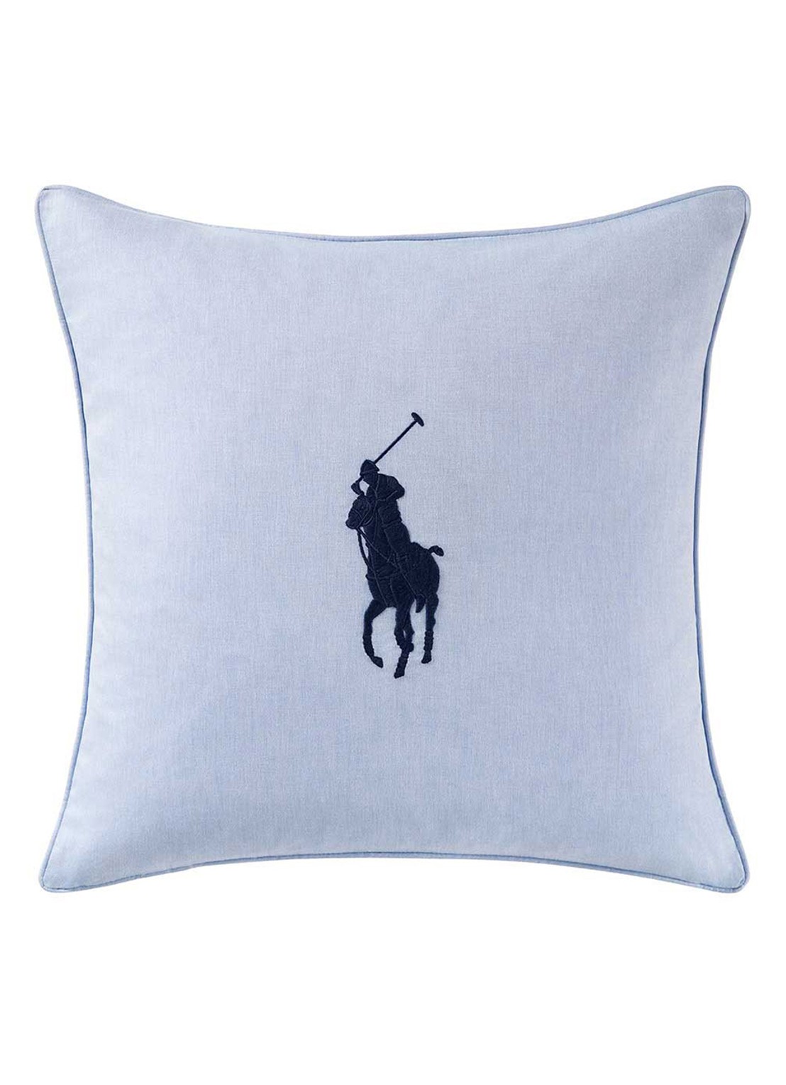 Ralph Lauren Oxford sierkussenhoes  50 x 50 cm - voorkant blauw