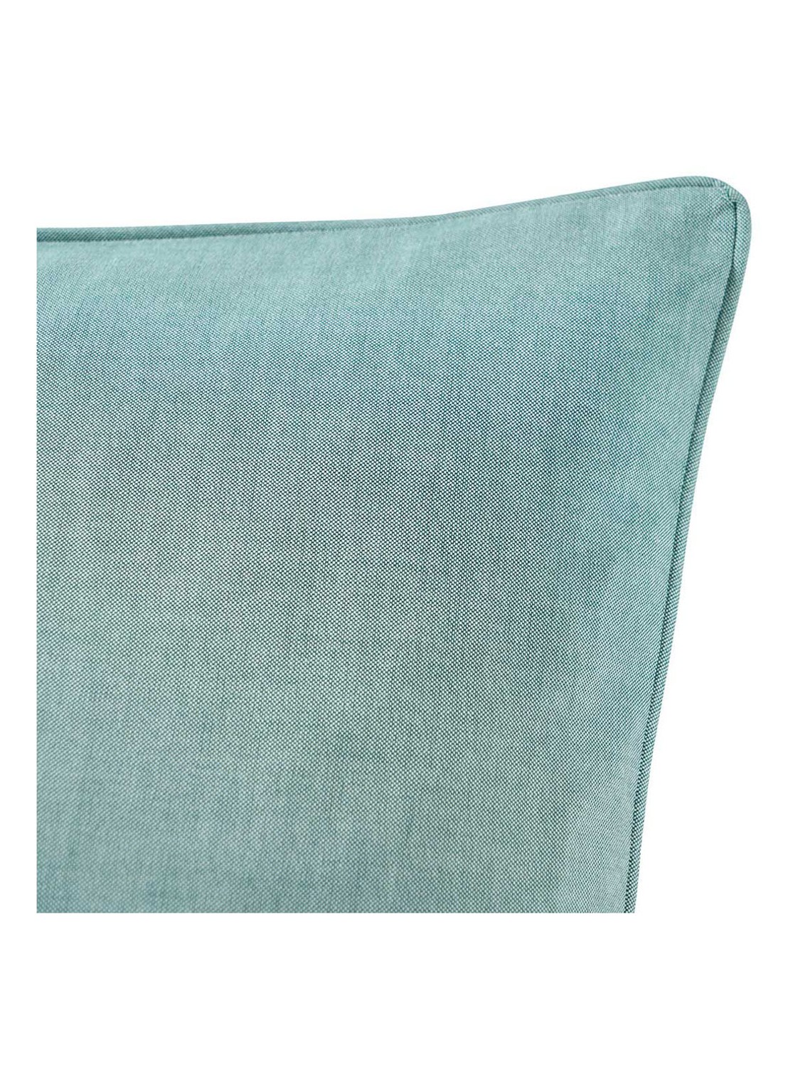 Ralph Lauren Oxford sierkussenhoes  50 x 50 cm - detail 4 turquoise