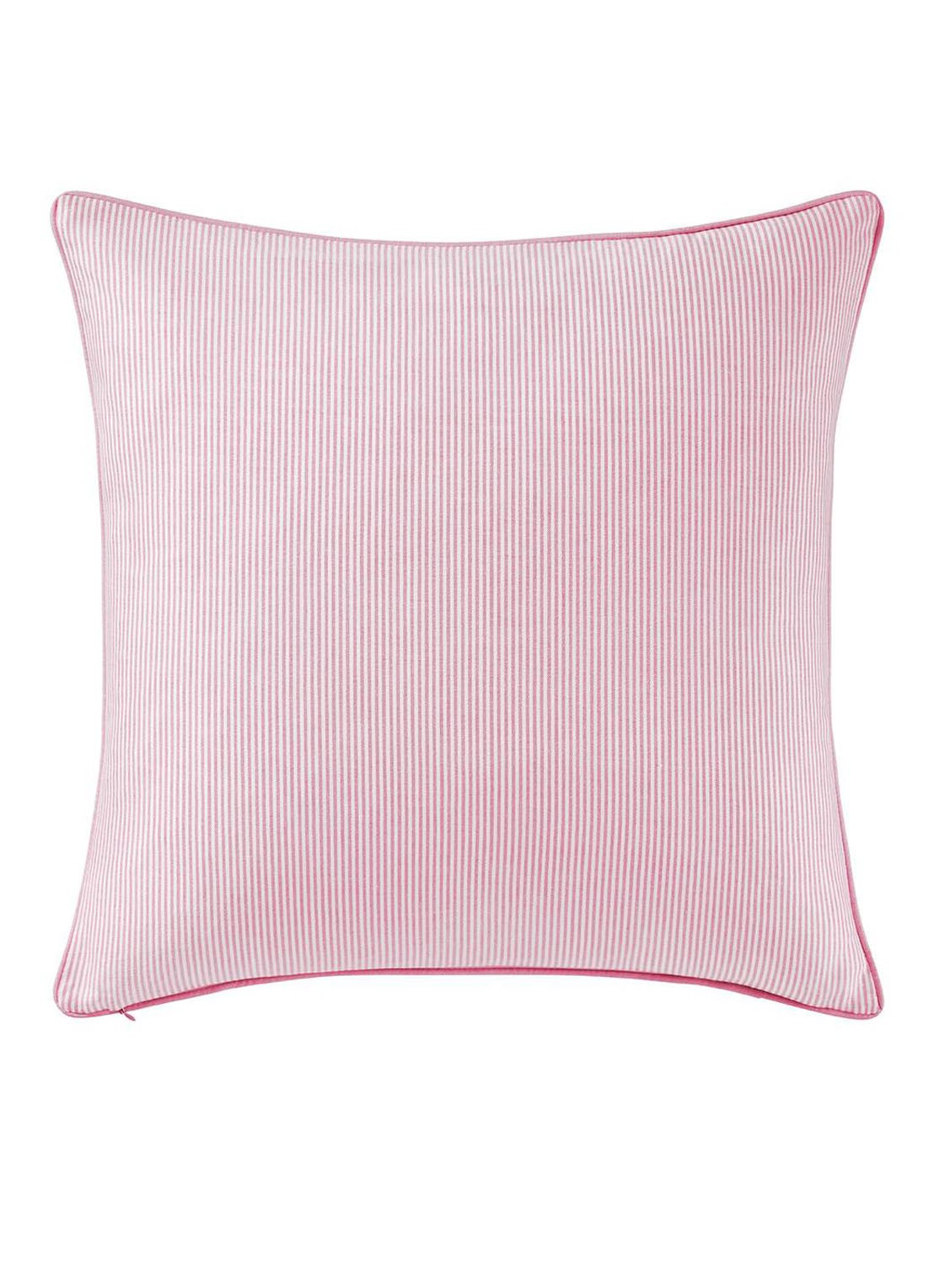 Ralph Lauren Oxford sierkussenhoes  50 x 50 cm - voorkant 2 lichtroze