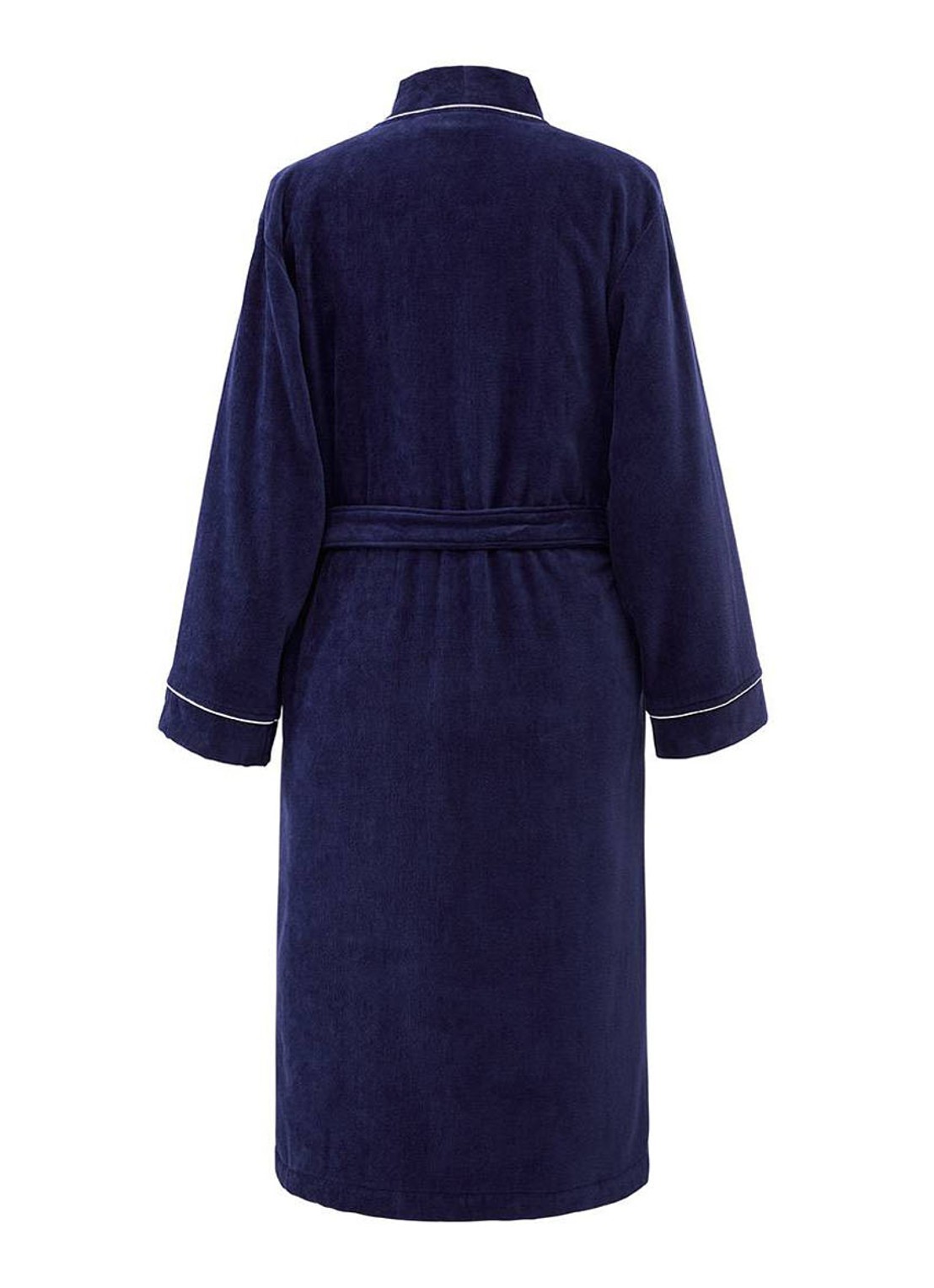 Ralph Lauren Park Row badjas van katoen - achterkant 6 donkerblauw