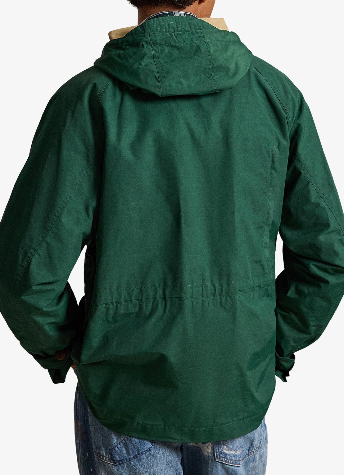 Ralph Lauren Parka met trekkoord en opgestikte zakken - achterkant vintage pine-370s / groen