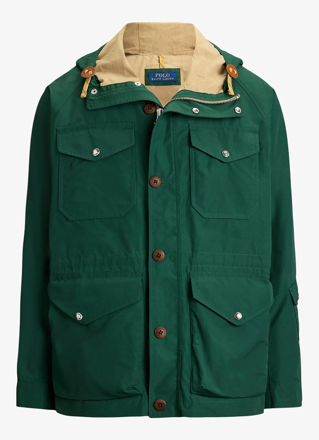 Ralph Lauren Parka met trekkoord en opgestikte zakken - voorkant 4 vintage pine-370s / groen