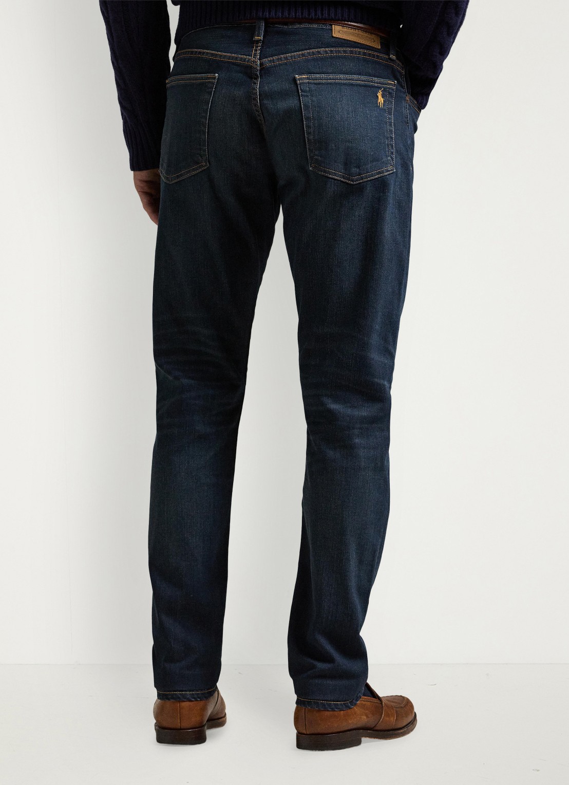 Ralph Lauren Parkside tapered jeans met stretch - achterkant 5 murphy stretch / indigo