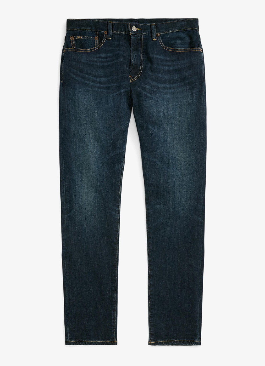Ralph Lauren Parkside tapered jeans met stretch - voorkant murphy stretch / indigo