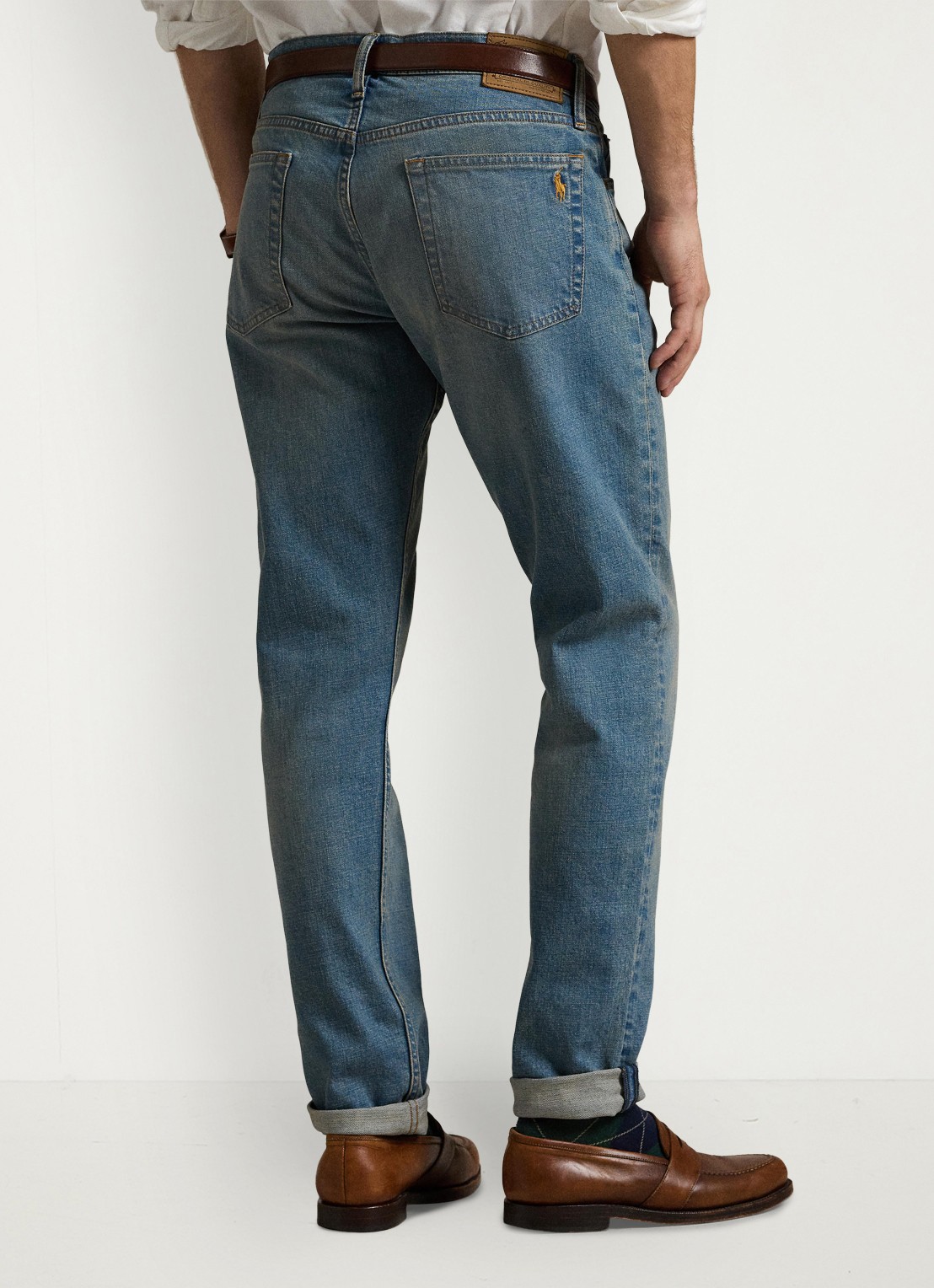 Ralph Lauren Parkside tapered jeans met stretch - achterkant dixon stretch-2wjh