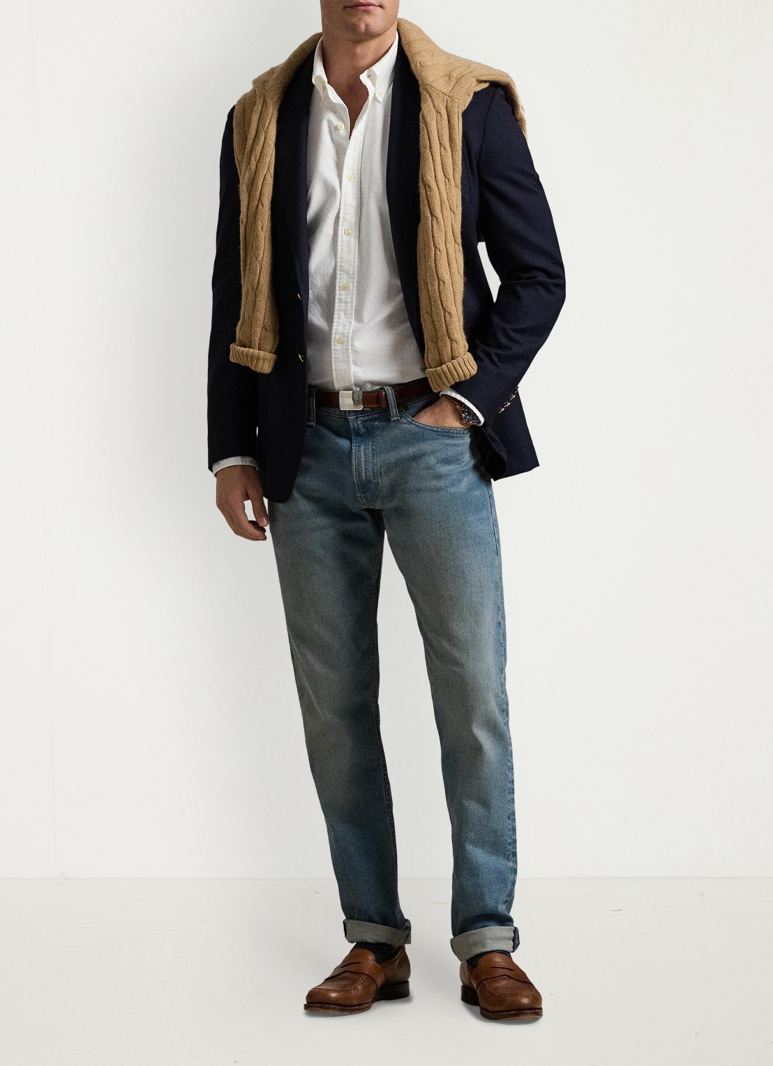 Ralph Lauren Parkside tapered jeans met stretch - voorkant 3 dixon stretch-2wjh