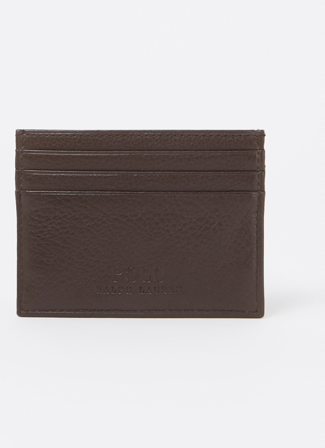 Ralph Lauren Pasjeshouder van leer - achterkant 3 brown