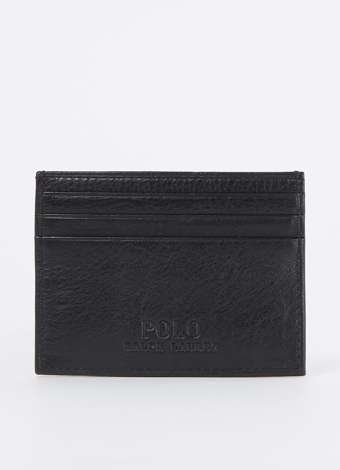 Ralph Lauren Pasjeshouder van leer - achterkant zwart