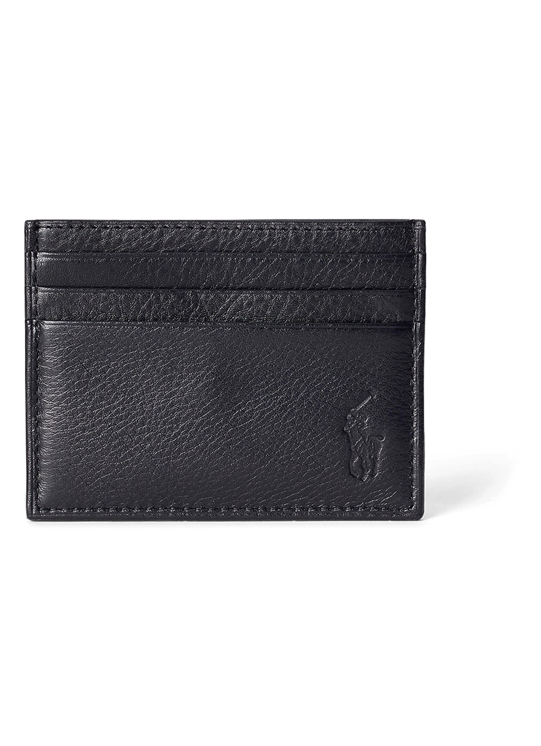 Ralph Lauren Pasjeshouder van leer - voorkant 2 zwart