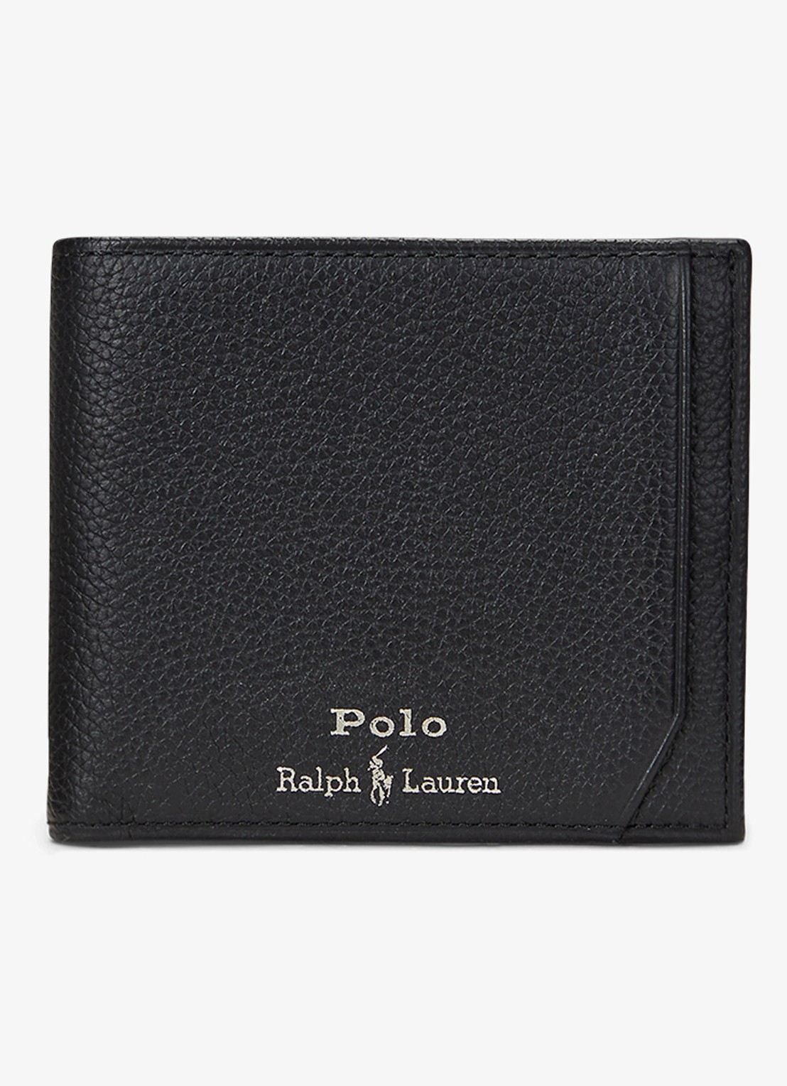 Ralph Lauren Pasjeshouder van leer - voorkant zwart