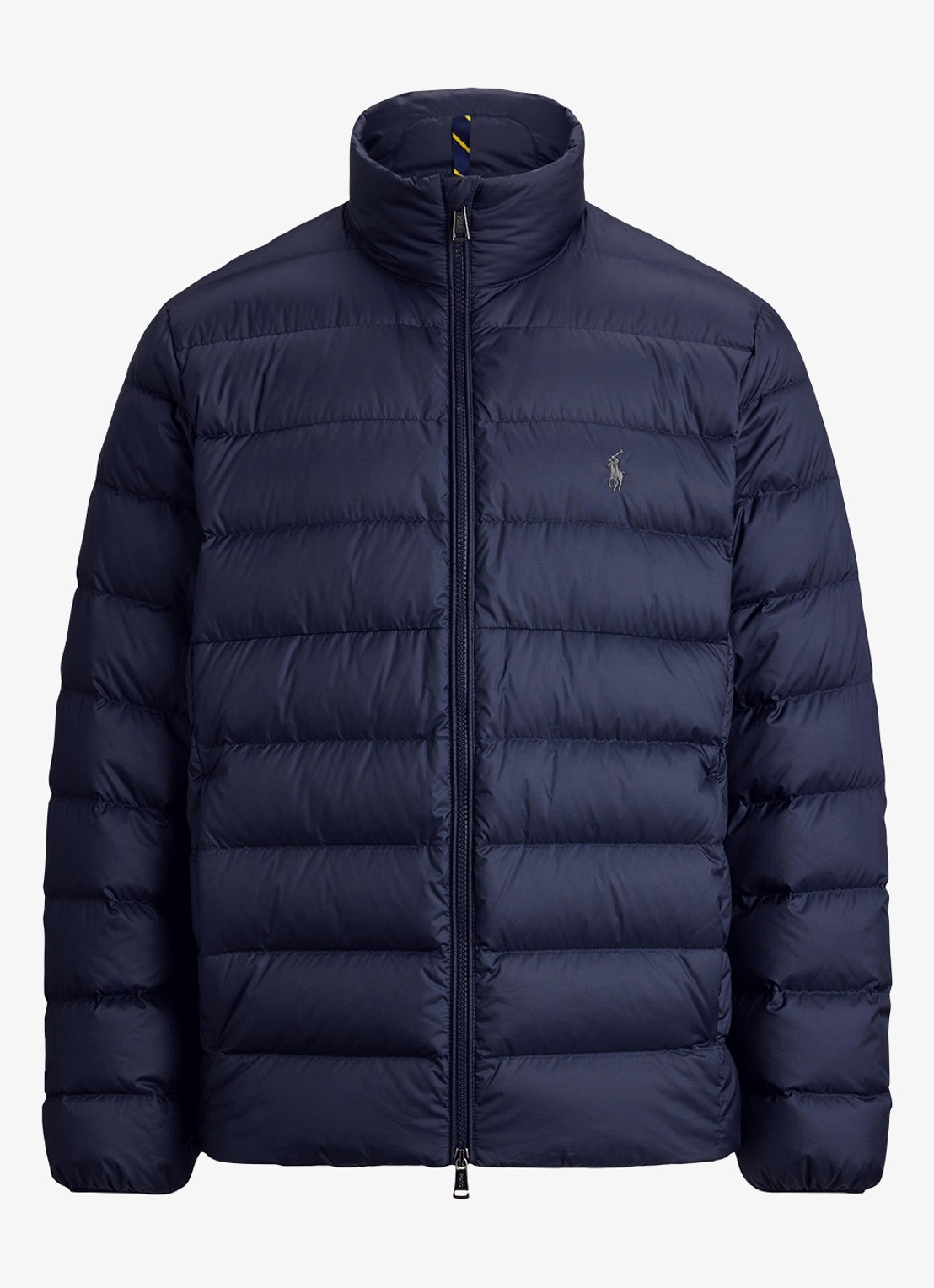 Ralph Lauren Performance gewatteerde jas met ritszakken - voorkant 4 collection navy / donkerblauw