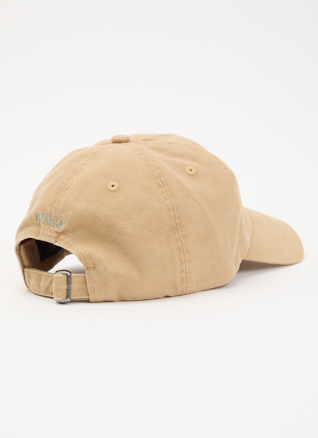 Ralph Lauren Pet met borduring en logo - detail 2 beige