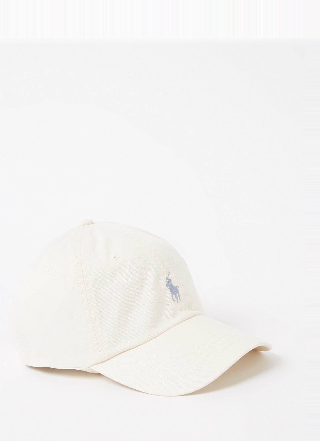 Ralph Lauren Pet met logo  - voorkant 2 gebroken wit