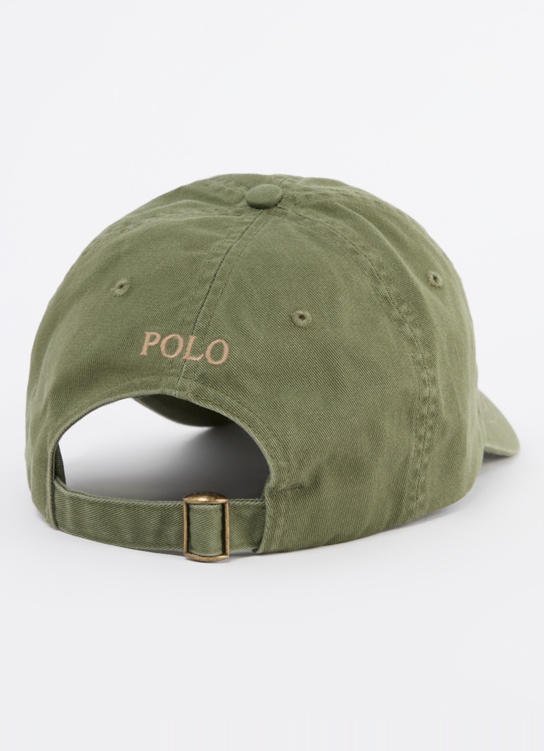 Ralph Lauren Pet met logo  - detail legergroen