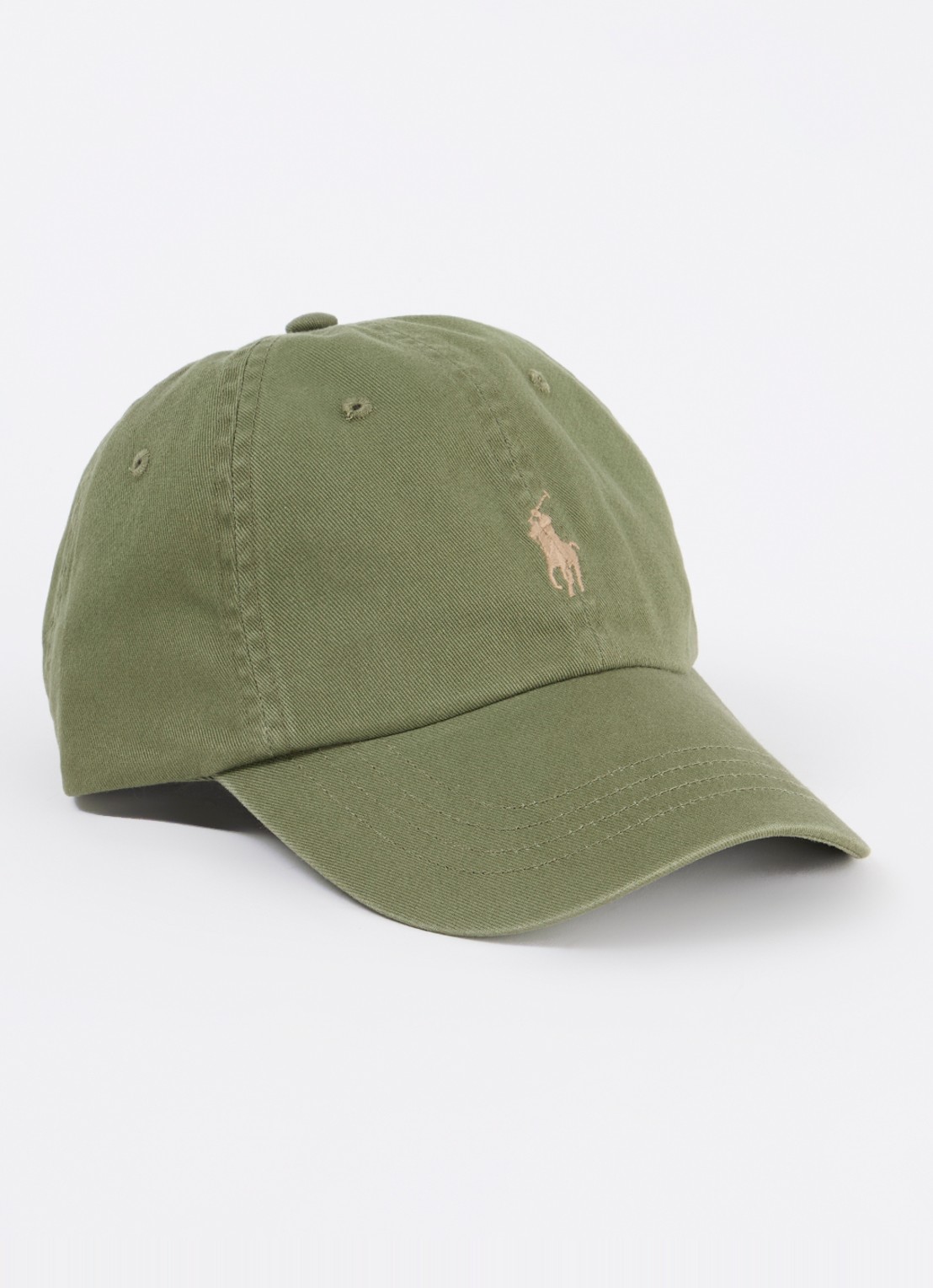 Ralph Lauren Pet met logo  - voorkant 2 legergroen