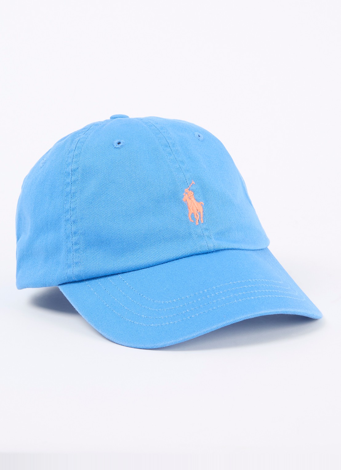 Ralph Lauren Pet met logo  - voorkant aquablauw