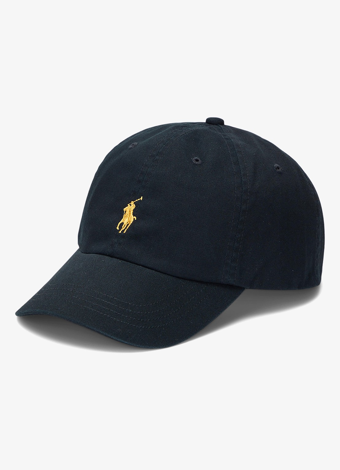 Ralph Lauren Pet met logo - voorkant 2 polo black w/gold / zwart