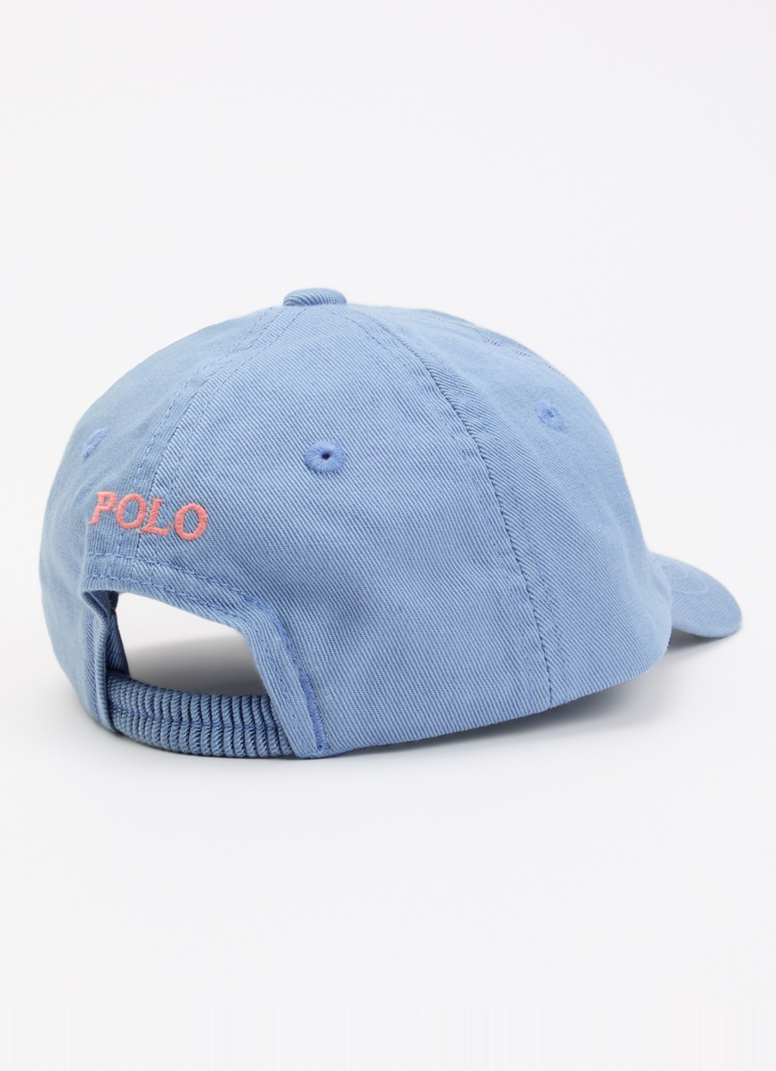 Ralph Lauren Pet met logo - detail 2 staalblauw
