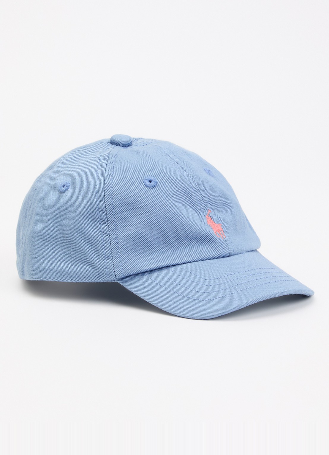 Ralph Lauren Pet met logo - voorkant staalblauw