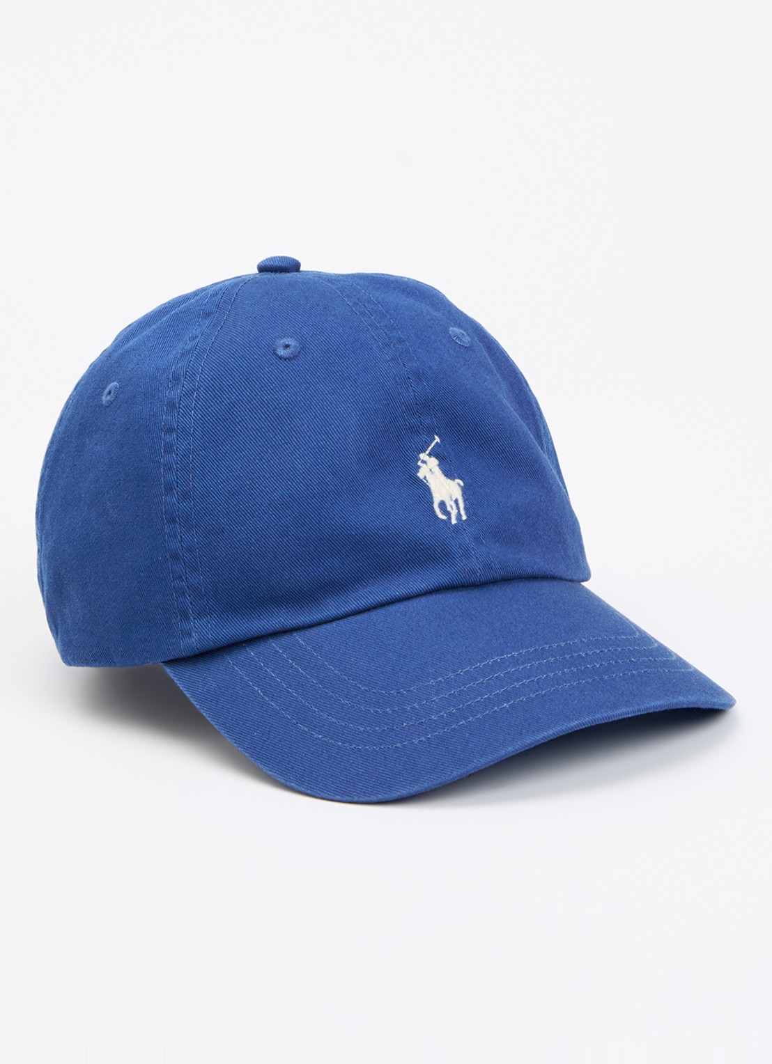 Ralph Lauren Pet met logoborduring - voorkant kobaltblauw