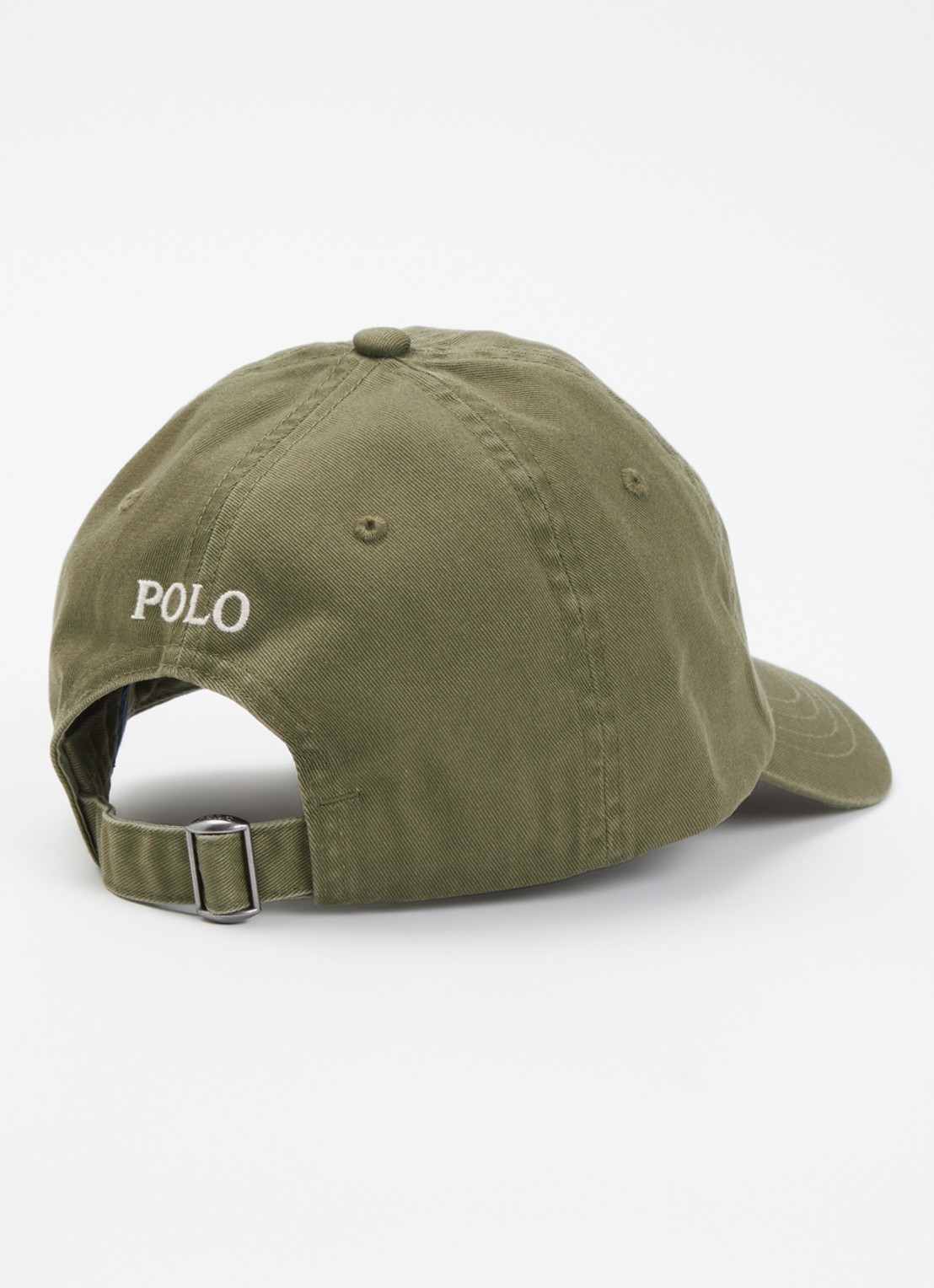 Ralph Lauren Pet met logoborduring - achterkant 2 mosgroen