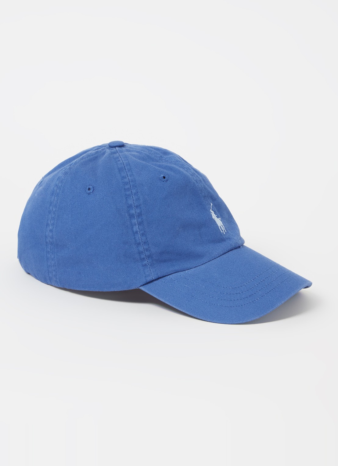 Ralph Lauren Pet met logoborduring - voorkant 4 kobaltblauw