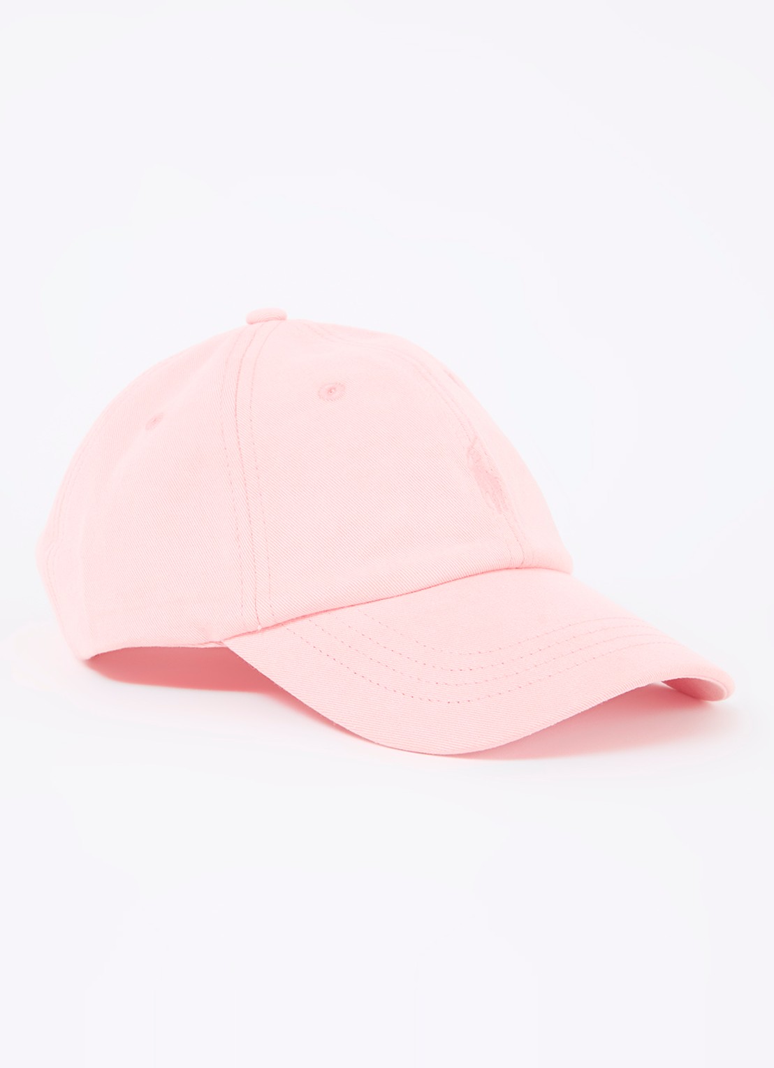 Ralph Lauren Pet met logoborduring  - voorkant lichtroze