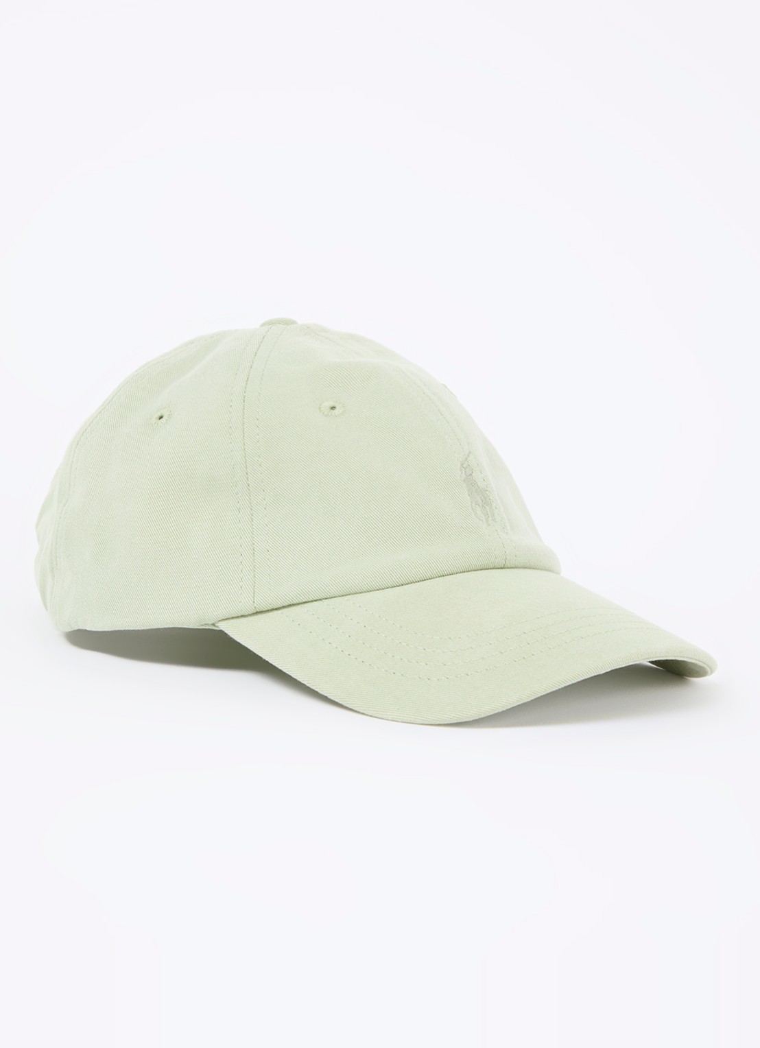 Ralph Lauren Pet met logoborduring  - voorkant lindegroen