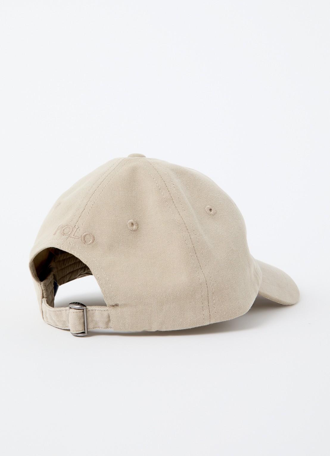 Ralph Lauren Pet met logoborduring  - detail 2 donkerbeige