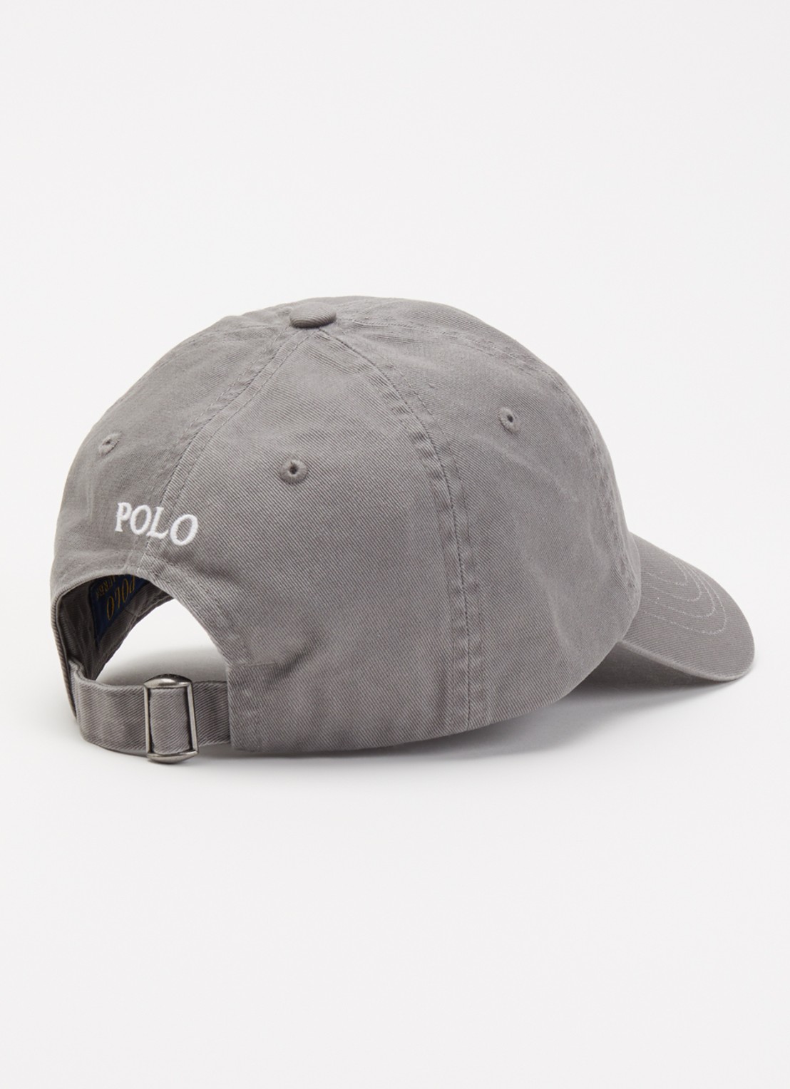 Ralph Lauren Pet met logoborduring - detail grijs